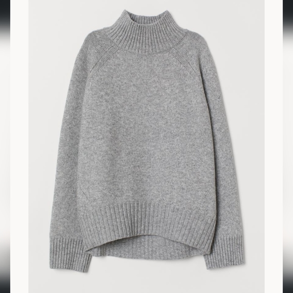 H&M Sweaters - Grey mock neck sweater